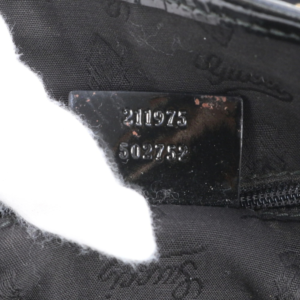Gucci GG Canvas Jolie 211975 Leather Tote Bag Shoulder Black Women's - Picture 10 of 10